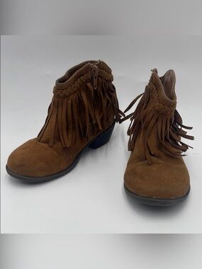 Paris Blues Brown Suede Boots - Kids Size 10